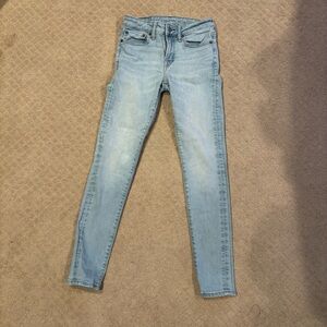 American Eagle Outfitters Airflex+ Light Blue Skinny Jeans 26x30